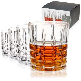 Highland Crystal Rocks Glasses Viski (Set of 4)