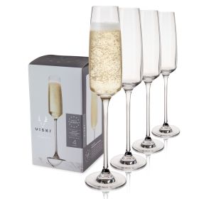 Reserve Julien Crystal Champagne Glasses Viski (Set of 4)