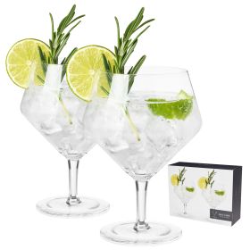 Raye Angled Crystal Gin & Tonic Glasses by Viski