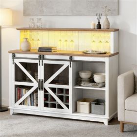Coffee bar, cabinets, wine cabinets, shelves, white