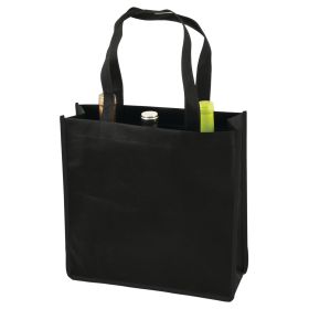 Black 3 Bottle Non Woven Tote True