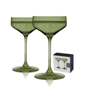 Reserve Nouveau Sage Coupe Glasses Viski (Set of 2)