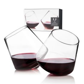 Rolling Crystal Wine Glasses Viski (Set of 2)
