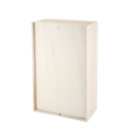 2 Bottle Wood Wine Box Twine