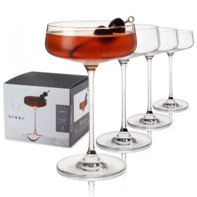 Reserve Julien Crystal Coupe Glasses Viski (Set of 4)