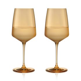 Reserve Nouveau Topaz Wine Glasses Viski (Set of 2)