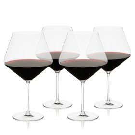 Reserve Liminal Ultralight Burgundy Glasses Viski (Set of 4)