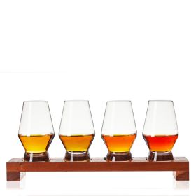 Raye Crystal Spirits Tasting Glass Flight Viski (Set of 4)