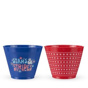 Stars and Stripes Frosted Cups Blush (Set of 12)