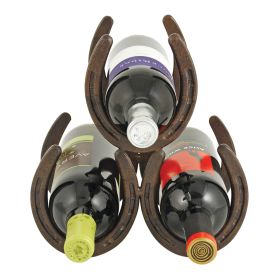 Horseshoe 3 Bottle Wine Rack Foster & Rye