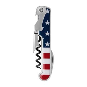 American Flag Stainless Steel Corkscrew Foster & Rye