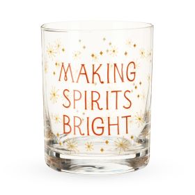 Making Spirits Bright Rocks Glass Blush