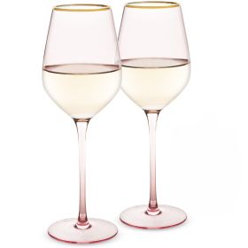 Rose Crystal White Wine Glass Set by Twine