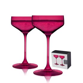 Reserve Nouveau Berry Coupe Glasses Viski (Set of 2)