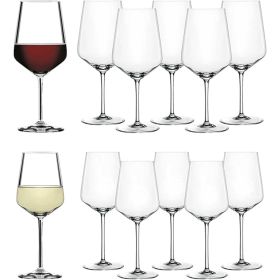 Spiegelau Style Red and White Wine Glasses (Set of 12)