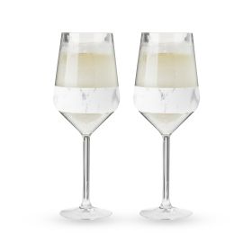 Wine FREEZE Stemmed Marble HOST (Set of 2)