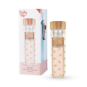 Blair Bee Glass Travel Infuser Mug Pinky Up