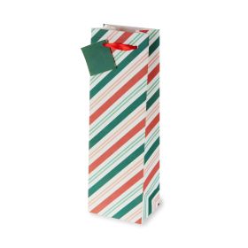 Candy Cane Glitter Wine Bag Cakewalk