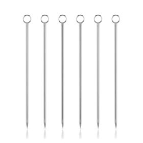Harrison Stainless Steel Cocktail Picks Viski (Set of 6)