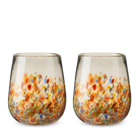 Artistico Recycled Stemless Wine Glasses Twine (Set of 2)