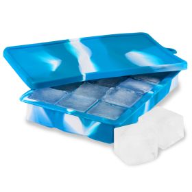 1.25 Inch Ice Cube Tray Blue Marble  HOST