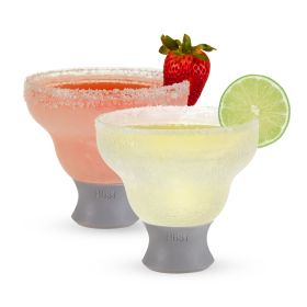 Margarita Glass FREEZE Gray HOST (Set of 2)