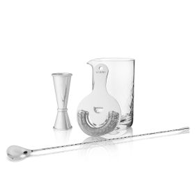 4 Piece Stainless Steel Mixologist Barware Set Viski