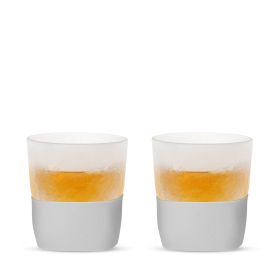 Whiskey Glass FREEZE Gray HOST (Set of 2)