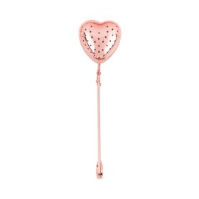 Rose Gold Heart Tea Infuser Pinky Up