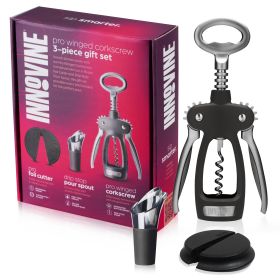 3 Piece Pro Winged Corkscrew Gift Set Innovine
