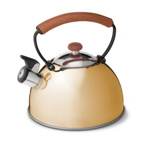 Hadley Gold Tea Kettle Pinky Up
