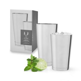 2 Piece Harrison Stainless Steel Shaker Tin Set Viski