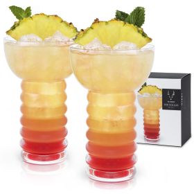 Pearl Diver Crystal Glasses Viski (Set of 2)