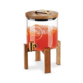 Modern Manor Wood & Glass Drink Dispenser Twine