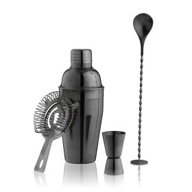 4 Piece Gunmetal Barware Set True