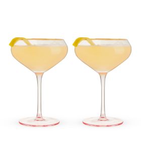 Rose Crystal Coupe Twine (Set of 2)