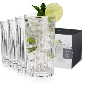 Reserve Milo Crystal Highball Glasses Viski (Set of 4)