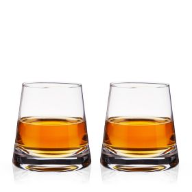 Raye Burke Crystal Whiskey Glasses Viski (Set of 2)