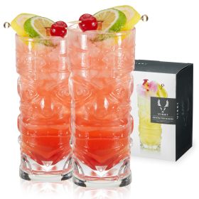 Pacific Crystal Tiki Glasses Viski (Set of 2)